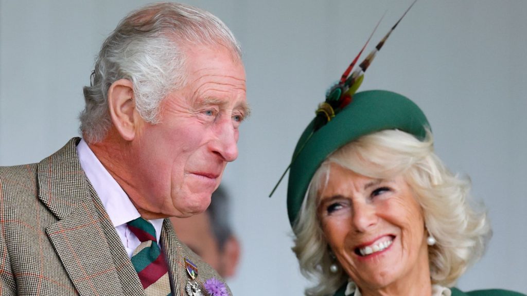 King Charles and Queen Camilla are all smiles in matching outfits as they attend church provider in Scotland