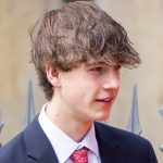 James, Earl of Wessex, 17, towers over father Prince Edward in uncommon public look
