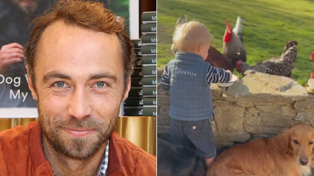 James Middleton’s son Inigo is his father’s double in party video