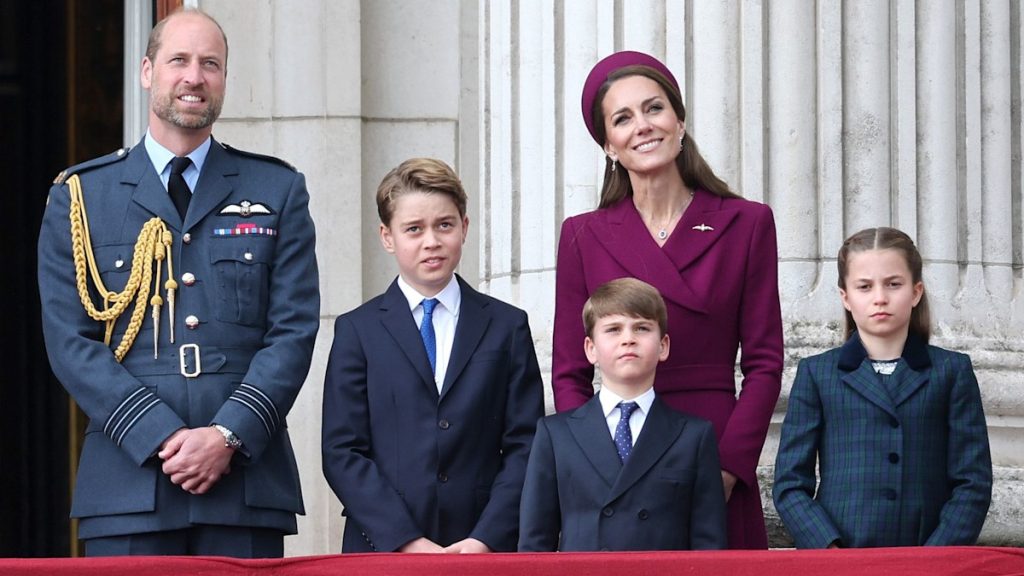 George, Charlotte and Louis scouse borrow the display as they dance on palace balcony – highest footage