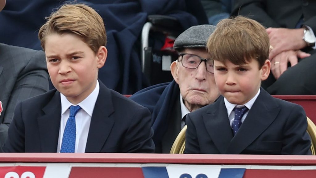 Prince Louis, 7, copies large brother Prince George in relatable sibling second – watch
