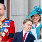 Prince William and Kate Middleton pose for circle of relatives photograph at Kensington Palace house following Trooping the Color