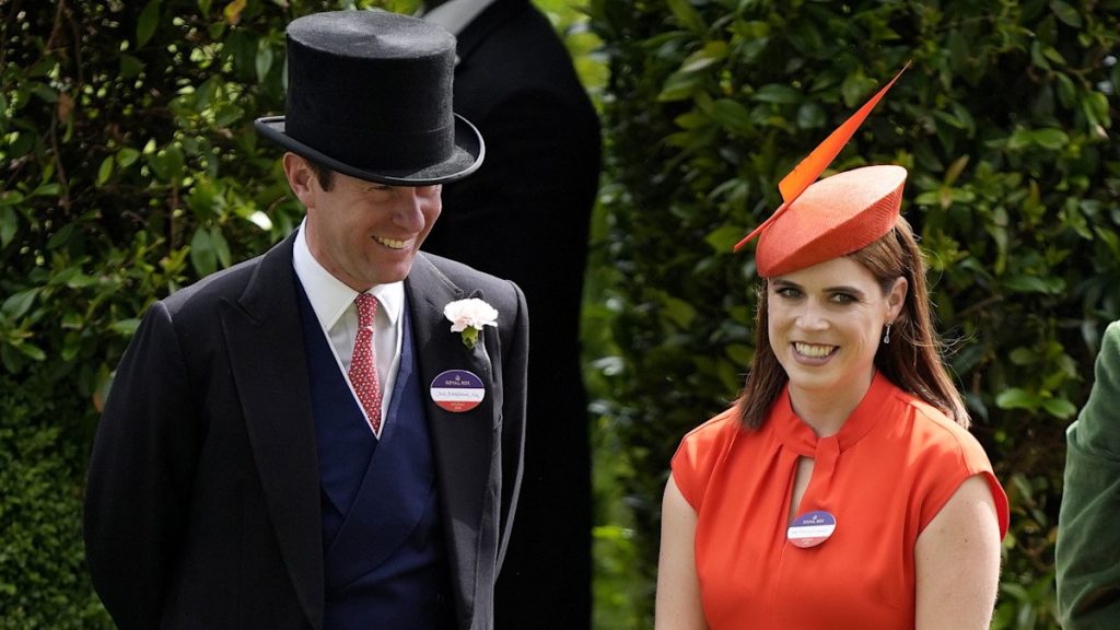 Princess Eugenie stocks amusing and candy second with husband at Royal Ascot