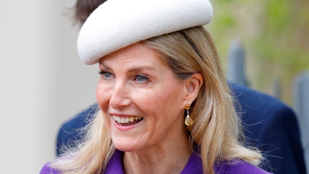 Duchess Sophie channels a Bond lady with ‘Moneypenny’ golden outfit