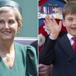 Duchess Sophie quietly assists in keeping Prince Louis entertained throughout Trooping the Color
