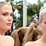 Woman Amelia and Woman Eliza Spencer are shimmering mermaids in matching figure-hugging attire