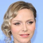 Princess Charlene reappears in floaty robe with daughter Princess Gabriella