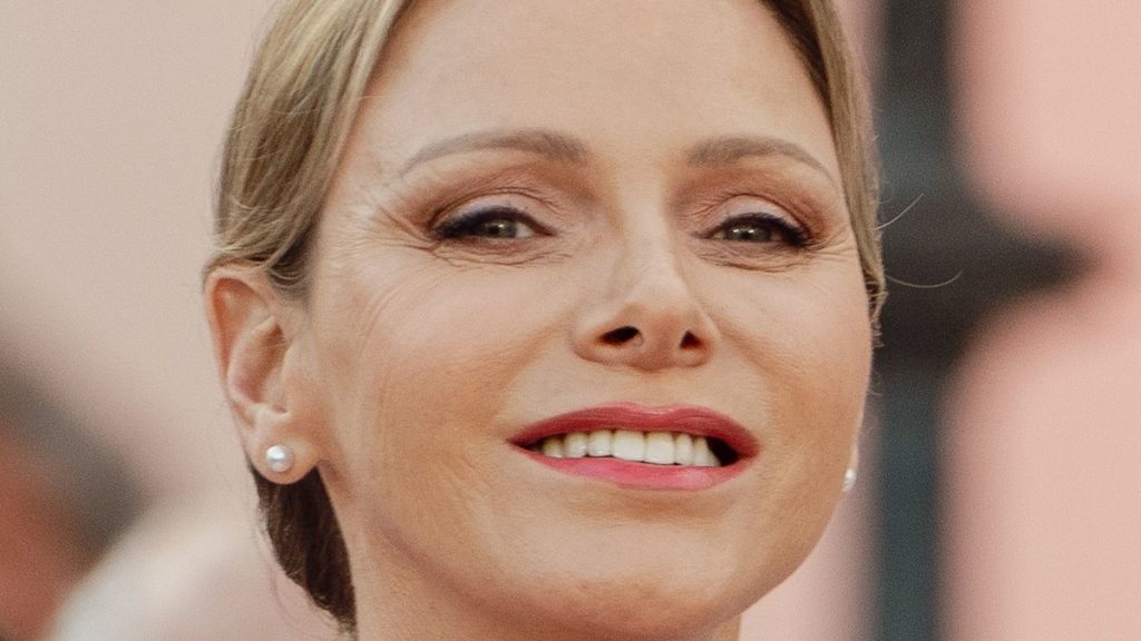 Princess Charlene is a literal Barbie in cut-out robe on 20-year anniversary