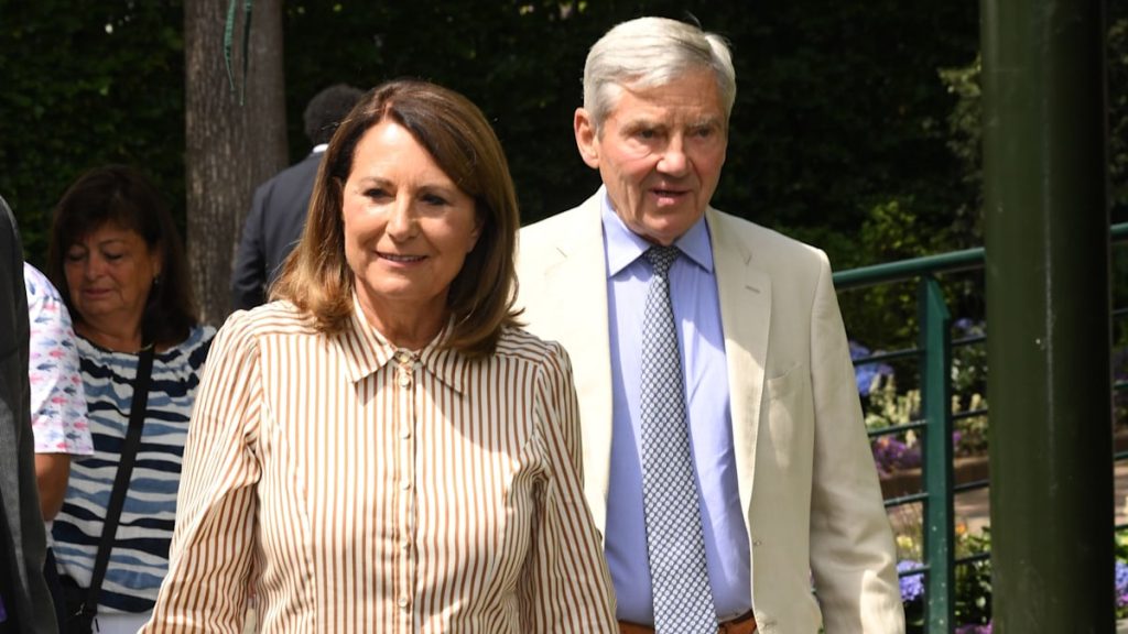 Carole and Michael Middleton show pride of position in royal field in first Wimbledon look – see pictures