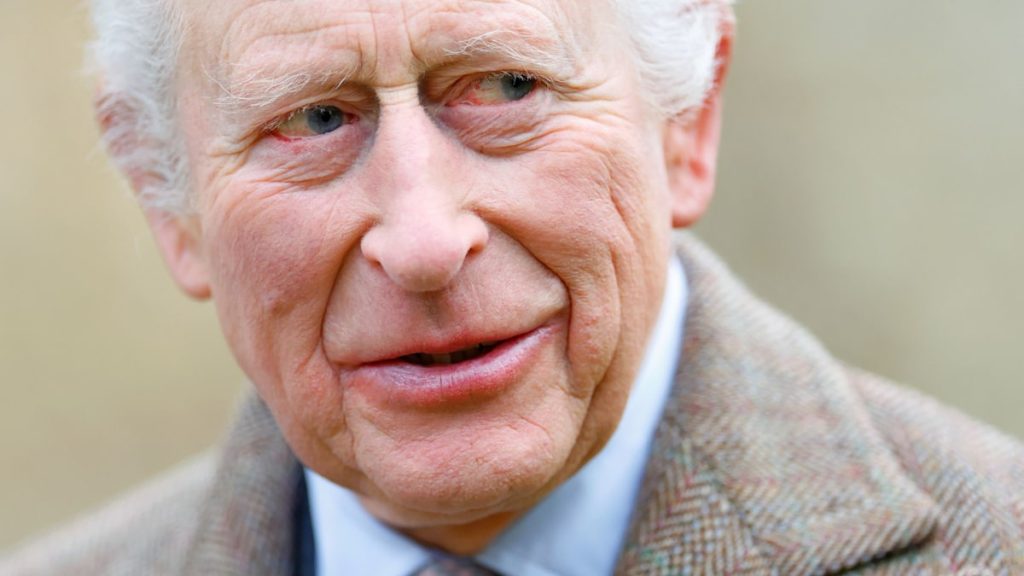 King Charles pictured with strolling stick in new footage at house
