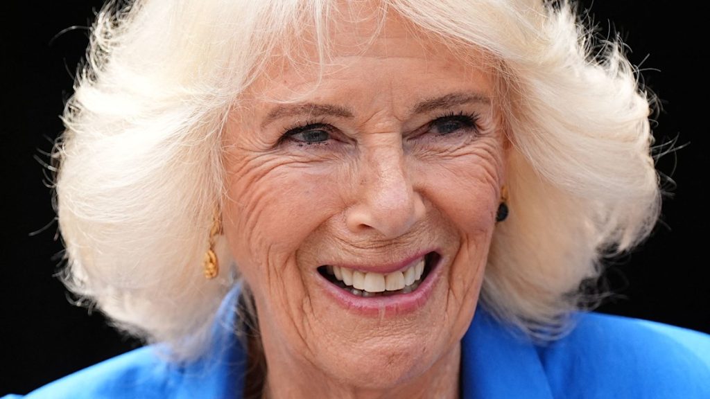 Queen Camilla cuddles cute rescue canine Moley at ultra-private house