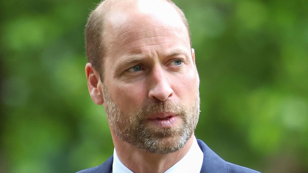 Sombre Prince William holds again tears at memorial provider in London