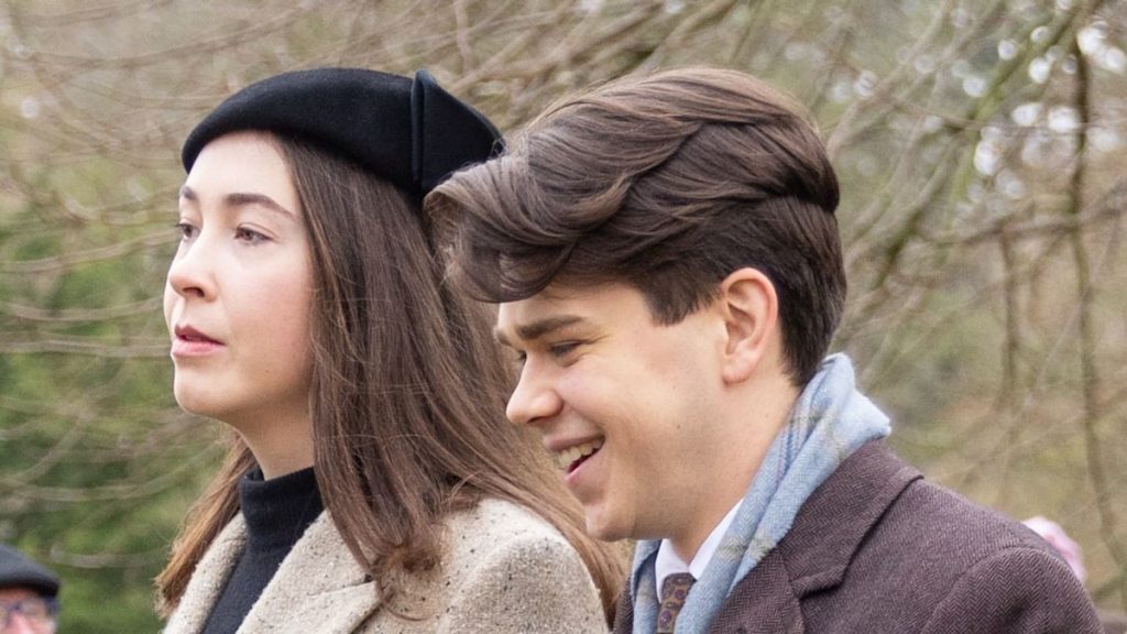 Samuel Chatto makes uncommon look with artist female friend in circle of relatives first