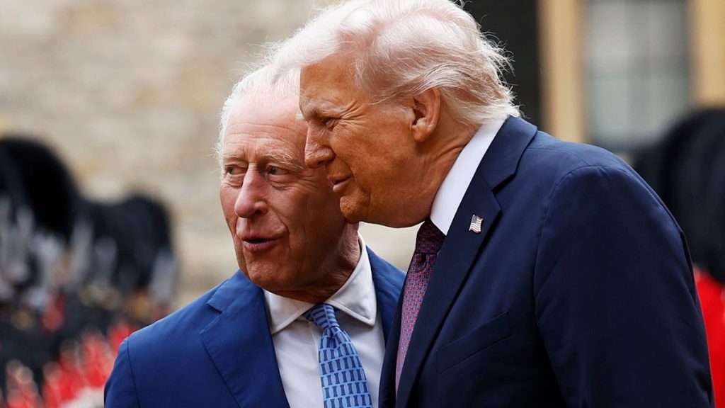 Why Donald Trump walked forward of King Charles right through UK state seek advice from
