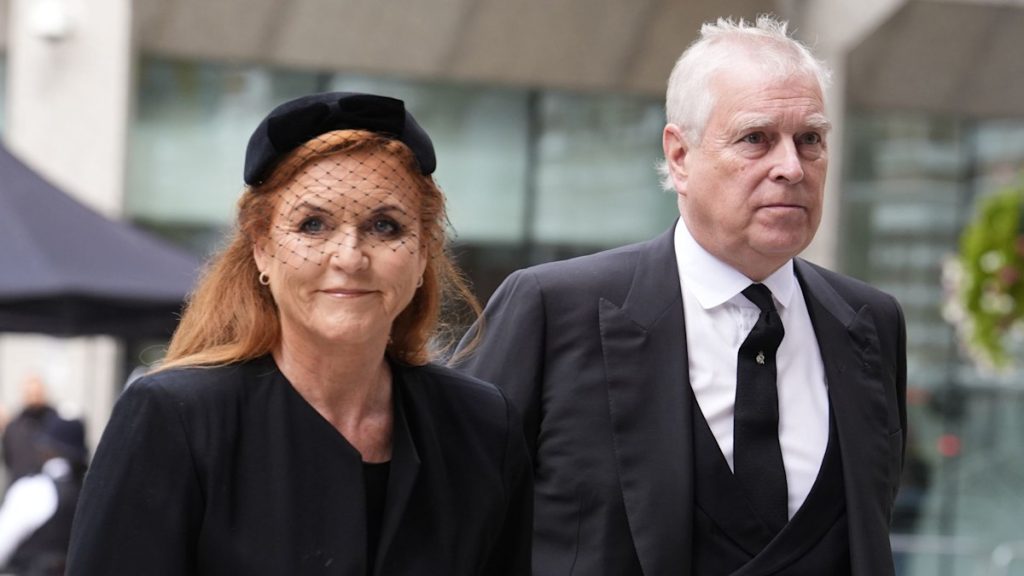 Prince Andrew and ex-wife Sarah Ferguson placed on united entrance at Duchess of Kent’s funeral