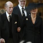 Duke of Kent supported through grief-stricken members of the family at spouse’s funeral – all of the pictures