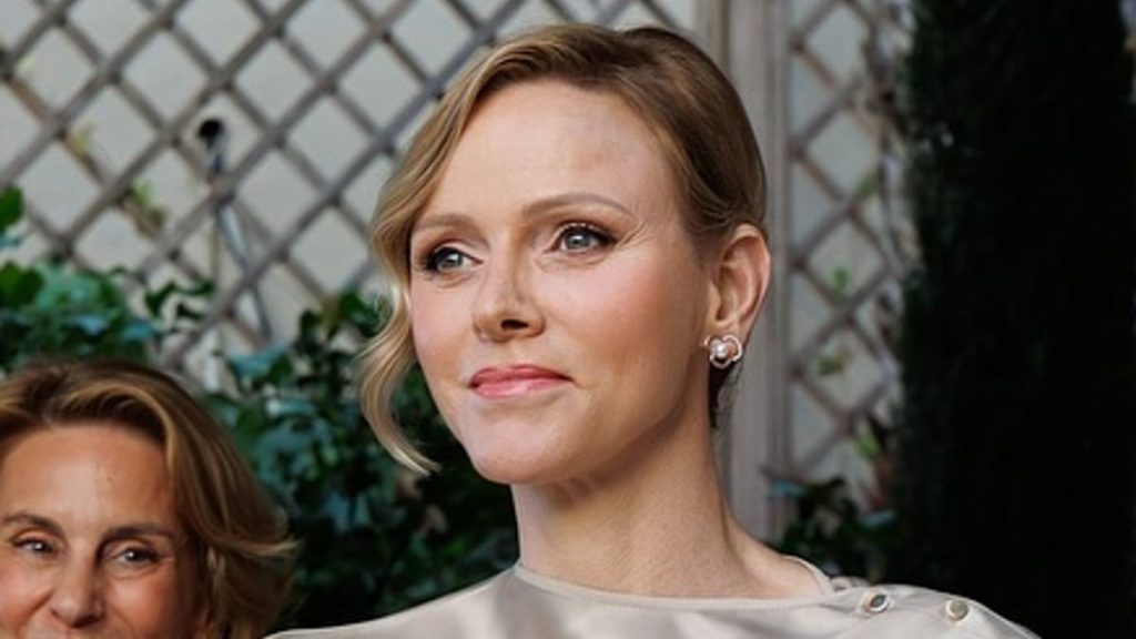 Princess Charlene proves find out how to put on golden goddess silk – the royal means
