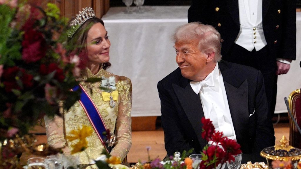 Trump’s chivalrous second with Princess Kate stuck on digital camera