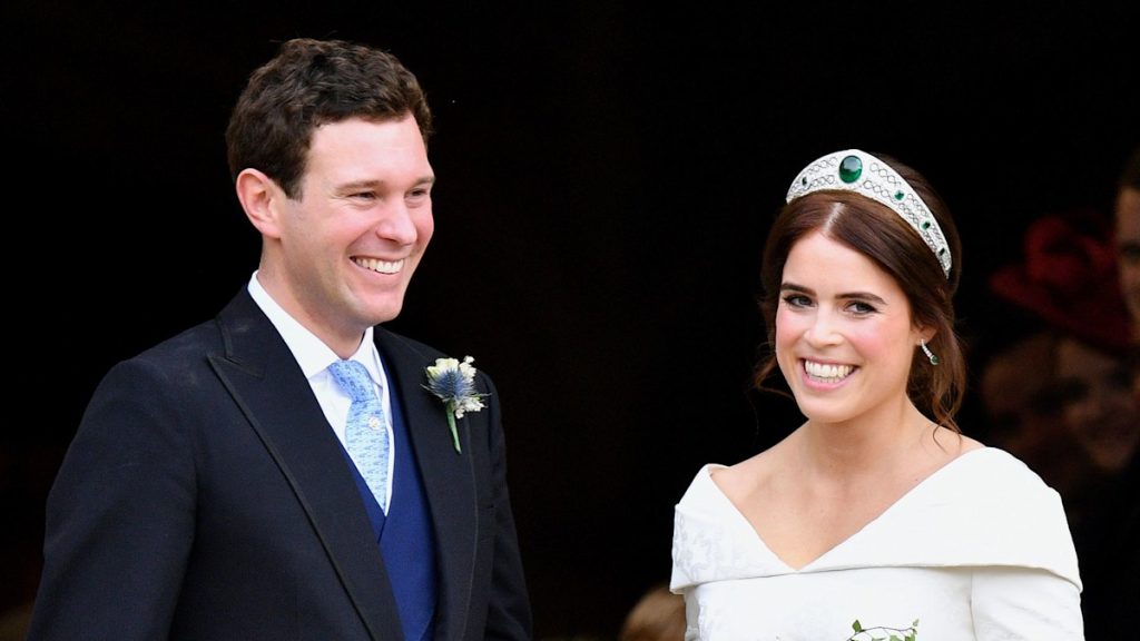 Princess Eugenie and Jack Brooksbank have fun anniversary with in the past unseen wedding ceremony day snap