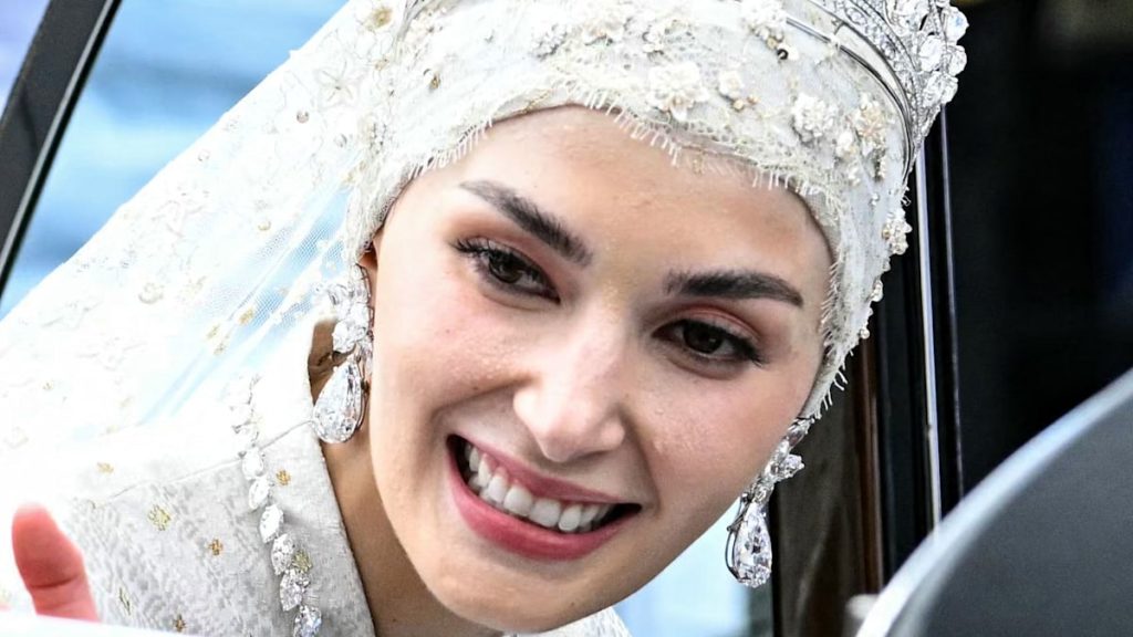 Brunei’s Princess Anisha Rosnah is the belle of the ball in Victoria Beckham birthday robe