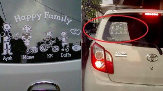 Permalink to Jangan Lagi Menempel Stiker Keluarga di Kaca Belakang Mobil, 5 Bahaya ini Diam-diam Mengintai Keluarga!